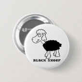 Schwarzer Knopf Button (Vorne & Hinten)
