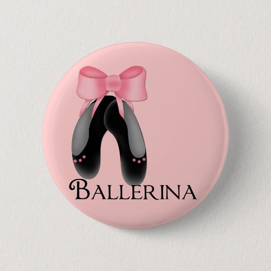 Schwarzer Knopf der Ballerina-Pantoffel-2 Button (Vorderseite)