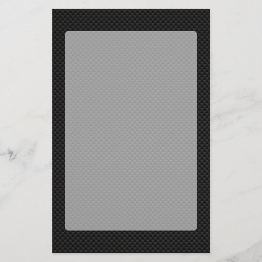 Schwarzer Kohlefaserdruck Briefpapier (Vorderseite)