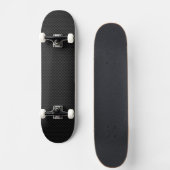 Schwarzer Kohlenstoff-Faser-Druck Skateboard (Vorne)