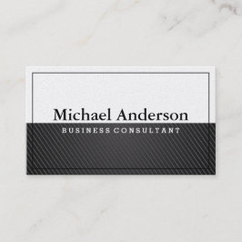 Schwarzer Kohlenstoff | weiß Visitenkarte