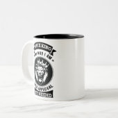 Schwarzer König bin ich, wer ich bin, Ihre Zustimm Zweifarbige Tasse (Vorderseite Links)
