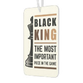 Schwarzer König das wichtigste Stück in Spiel 2 Autolufterfrischer (Links)