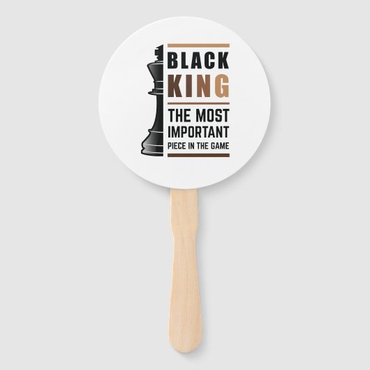 Schwarzer König das wichtigste Stück in Spiel 2 Fächer (Vorderseite)