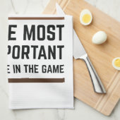 Schwarzer König das wichtigste Stück in Spiel 2 Geschirrtuch (Viertel Falte)