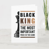 Schwarzer König das wichtigste Stück in Spiel 2 Karte (Vorderseite)