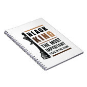 Schwarzer König das wichtigste Stück in Spiel 2 Notizblock (Rechte Seite)