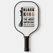 Schwarzer König das wichtigste Stück in Spiel 2 Pickleball Schläger (Vorderseite)