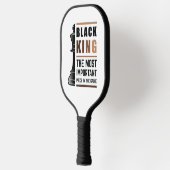 Schwarzer König das wichtigste Stück in Spiel 2 Pickleball Schläger (Links)