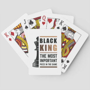 Schwarzer König das wichtigste Stück in Spiel 2 Spielkarten
