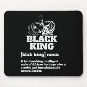 Schwarzer König Definition Afroamerikanischer Stol Mousepad