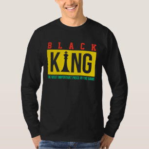 Schwarzer König Die mächtigste Figur im Spiel Vate T-Shirt