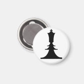 Schwarzer König Magnet (Vorderseite/Rückseite)