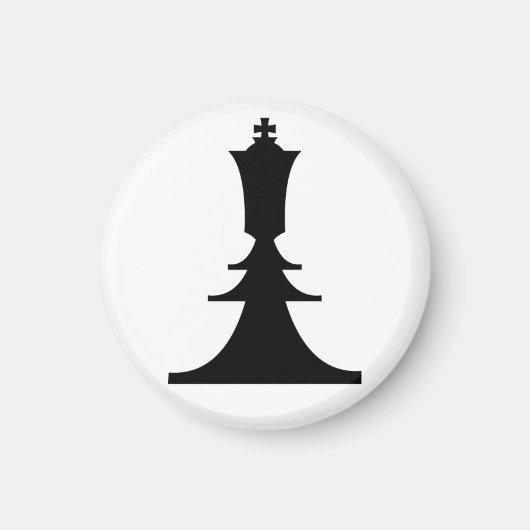 Schwarzer König Magnet (Vorne)