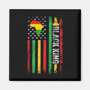 Schwarzer König Melanin Afrikanisch-Amerikanische  Magnet
