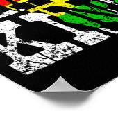 Schwarzer König Schwarzer Geschichtsmonat Afroamer Poster (Ecke)
