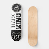 SCHWARZER KÖNIG Skateboard (Vorderseite)