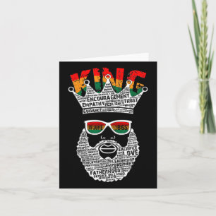 Schwarzer König Vatertag Juneteenth Geschichte 19. Karte