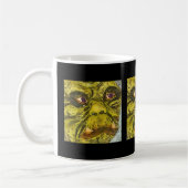Schwarzer Kontur-Cartoon Kaffeetasse (Links)