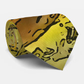 Schwarzer Kontur-Cartoon Krawatte (Gerollt)