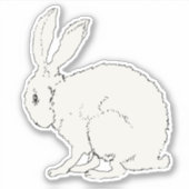 Schwarzer Kontur Ostern Aufkleber (Vorderseite)