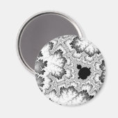 Schwarzer Korallenmagnet Magnet (Vorderseite/Rückseite)