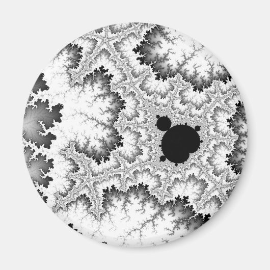 Schwarzer Korallenmagnet Magnet (Vorne)