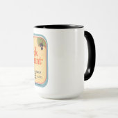 Schwarzer Korb Tasse (VorderseiteRechts)