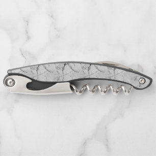 Schwarzer Korkenzieher "Granite Haze Whorl"