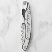 Schwarzer Korkschraube des Hochzeitkopfes Kellnermesser (Vorderseite)