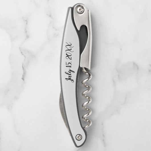 Schwarzer Korkschraube des Hochzeitkopfes Kellnermesser (Rückseite)