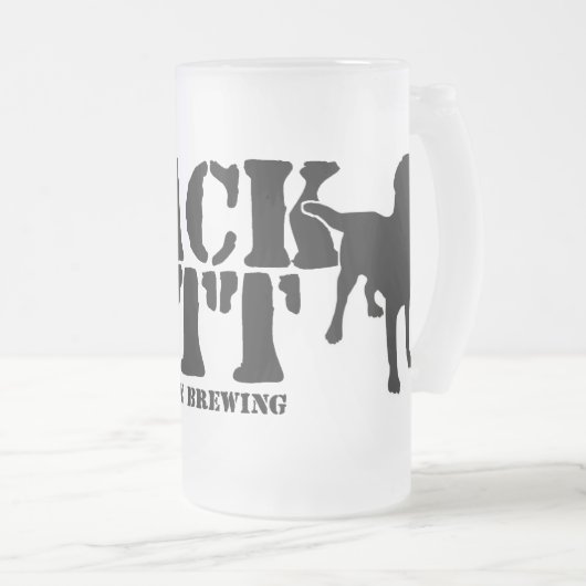 Schwarzer Köter-eisige Tasse (VorderseiteRechts)