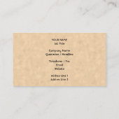 Schwarzer Krähen-Vogel auf einem Pergament-Muster Visitenkarte (Rückseite)