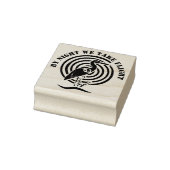 Schwarzer Kranich Stehend in der Silhouette Wasser Gummistempel (Stempel)