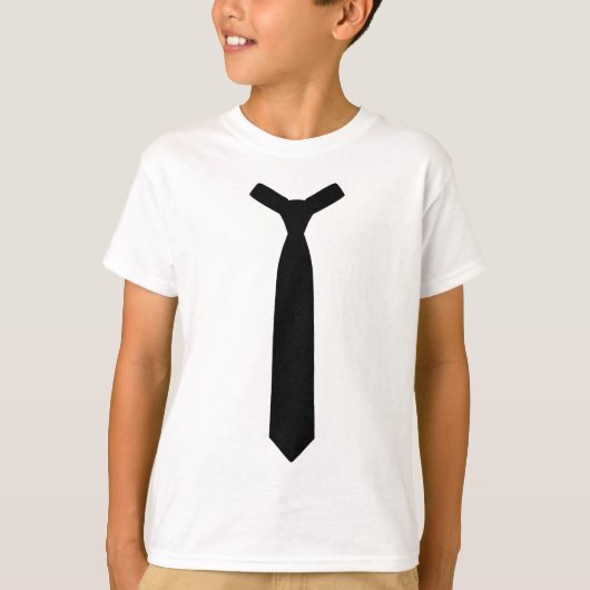 Schwarzer Krawatten-Anzug T-Shirt (Vorderseite)