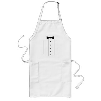 Schwarzer KrawatteTuxedo Lange Schürze