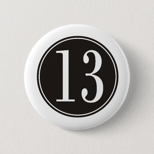 Schwarzer Kreis #13 (Front) Button (Vorderseite)