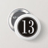 Schwarzer Kreis #13 (Front) Button (Vorne & Hinten)