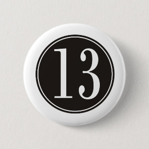 Schwarzer Kreis #13 (Front) Button