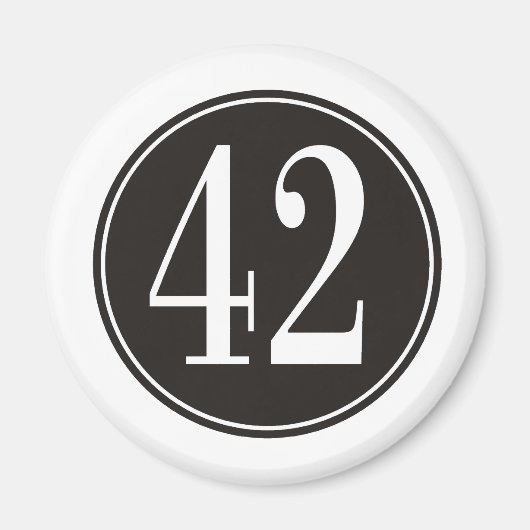 Schwarzer Kreis #42 Magnet (Vorne)