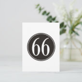 Schwarzer Kreis #66 Postkarte (Stehend Vorderseite)