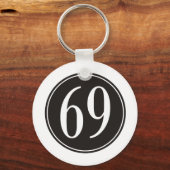 Schwarzer Kreis #69 Schlüsselanhänger (Vorderseite)