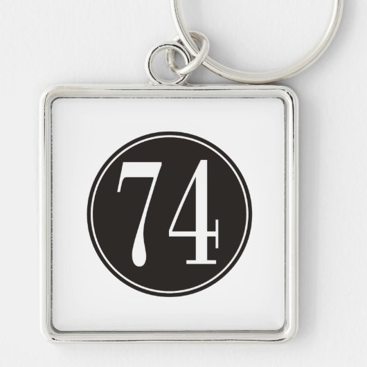 Schwarzer Kreis #74 Schlüsselanhänger (Vorne)