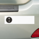 Schwarzer Kreis #7 Autoaufkleber (Auf Auto)