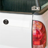 Schwarzer Kreis #7 Autoaufkleber (Auf Lkw)
