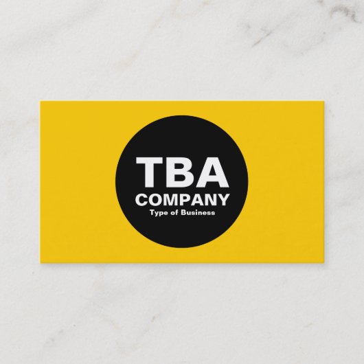 Schwarzer Kreis - Amber Visitenkarte (Vorderseite)