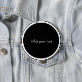 Schwarzer Kreis mit weißem Kreisrahmen TEMPLATE, Button (Beispiel)