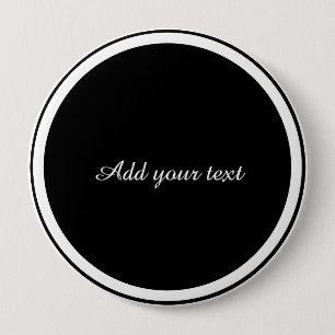 Schwarzer Kreis mit weißem Kreisrahmen TEMPLATE, Button