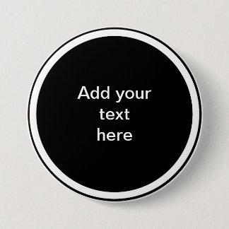 Schwarzer Kreis mit weißem Rahmen TEMPLATE, Button