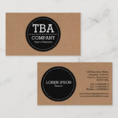 Schwarzer Kreis v3 - Sammelpack Visitenkarte (Vorne/Hinten)